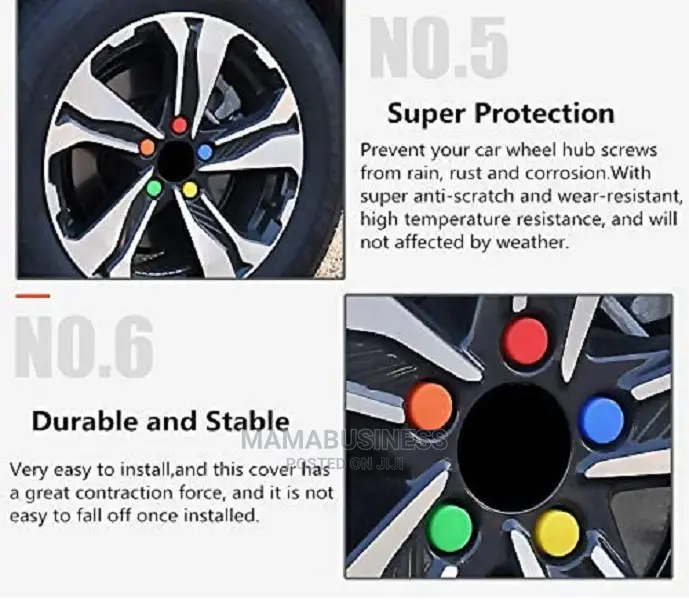 20pcs Universal Silica Gel Car Wheel Nut Protection Cover-Mu