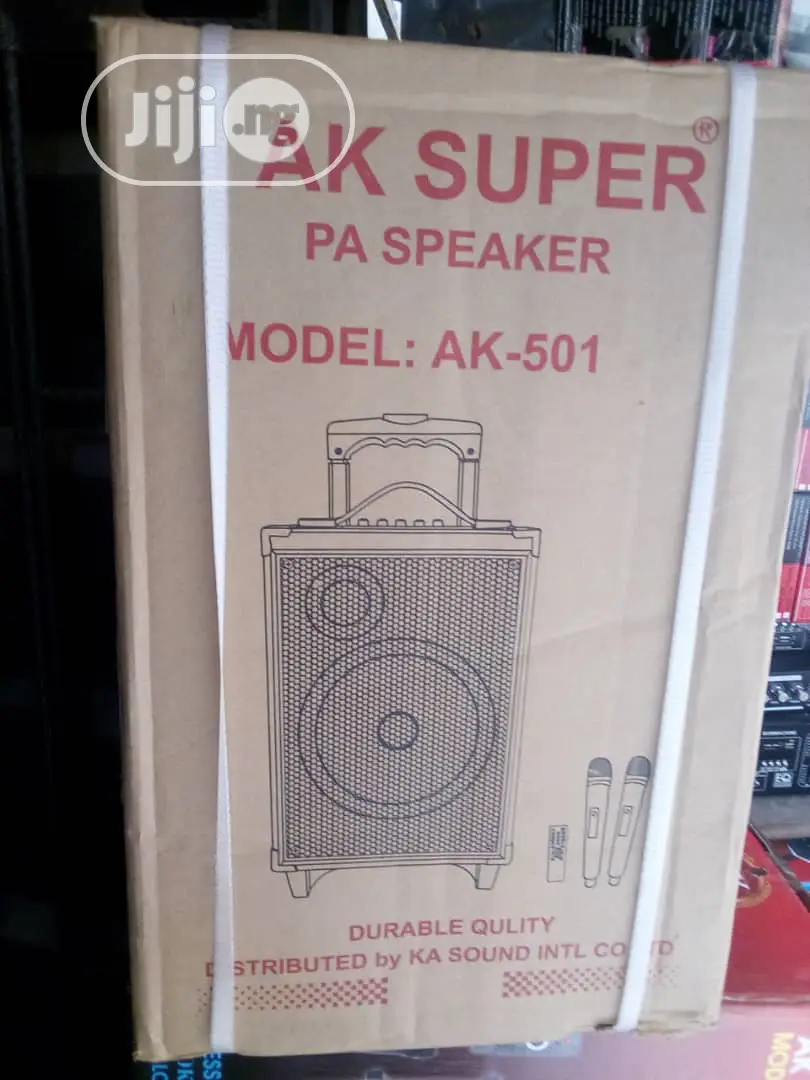 8" AK Super Rechargeable Public Address + 2 Mic BT