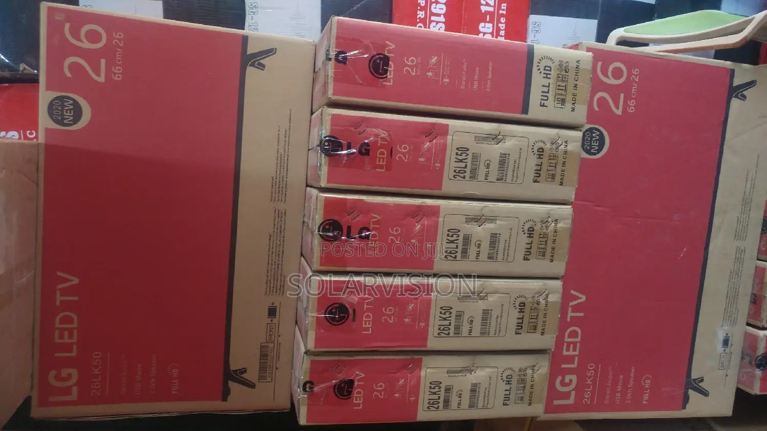 Solar Tv 32inche Plus 2 Fans Bulbs