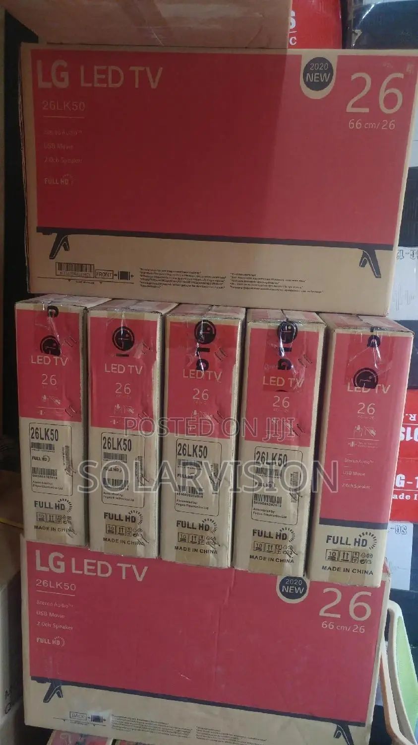 Solar Tv 32inche Plus 2 Fans Bulbs