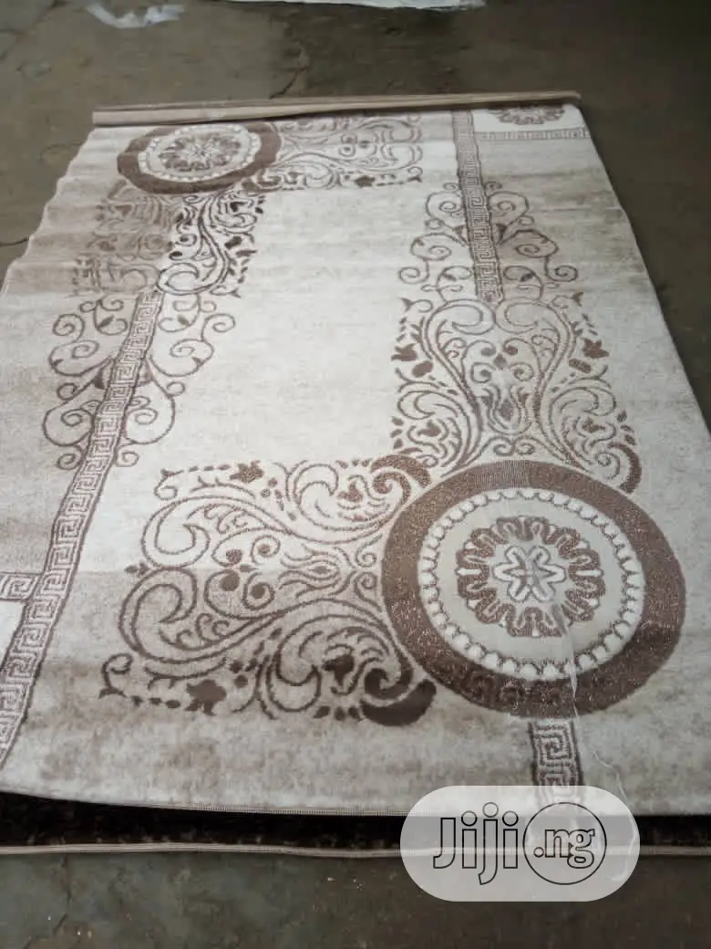 Light and Coffee Brown Design Turkey Center Rugs 7/10