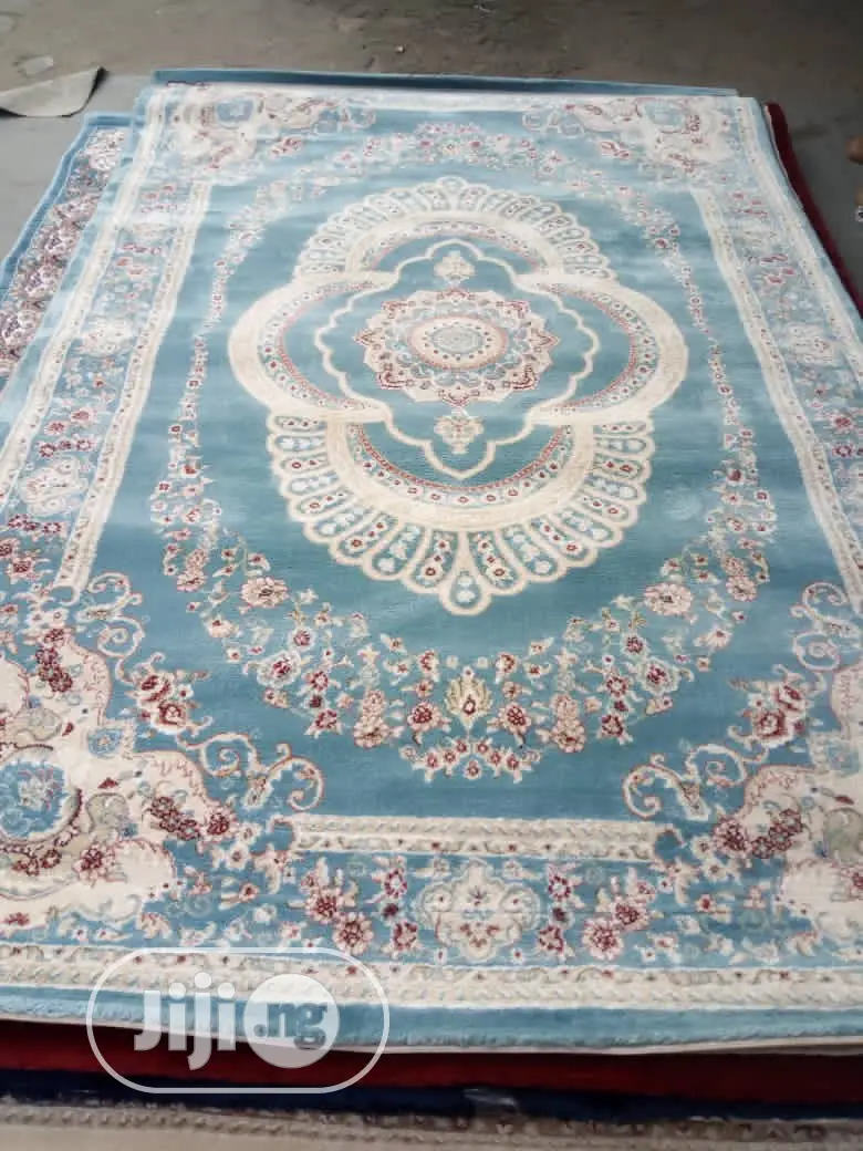 Light Blue Arabian Persin Center Rugs 7/10