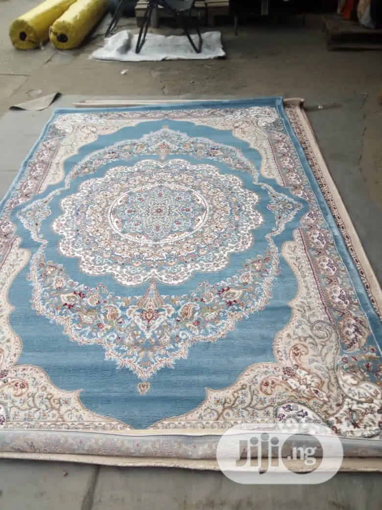 Light Blue Arabian Persin Center Rugs 7/10