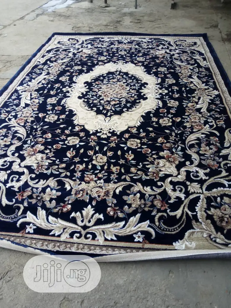 Navy Blue Design Persian Center Rugs Arabian 7/10