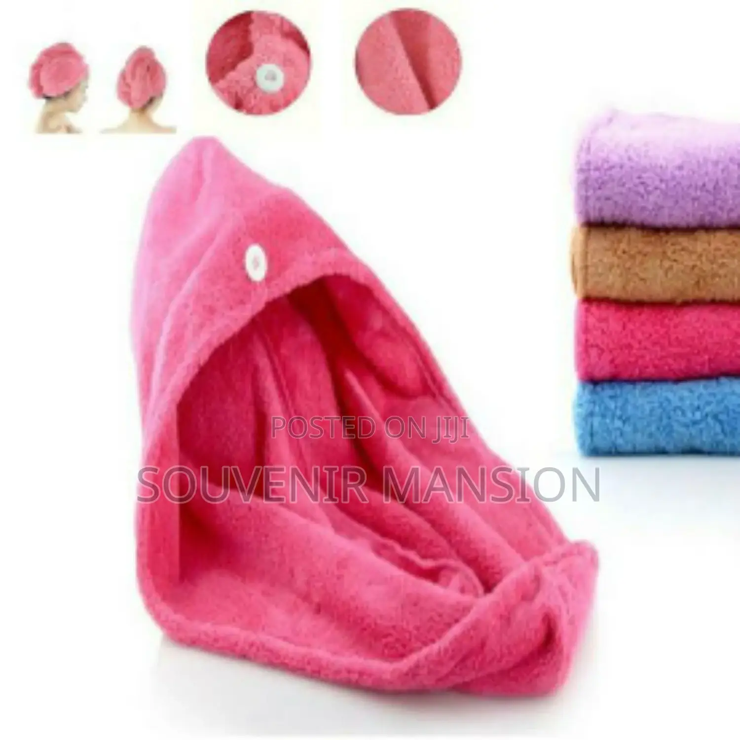Women Microfiber Hair Towel Wrap