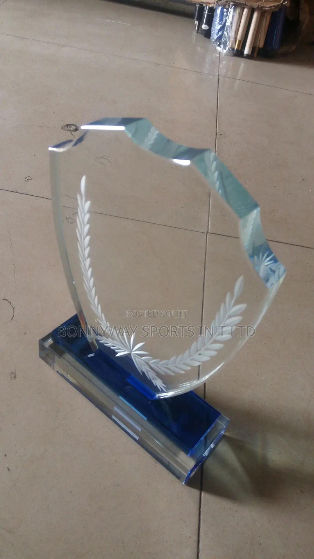 Newly Glass Award Plaque