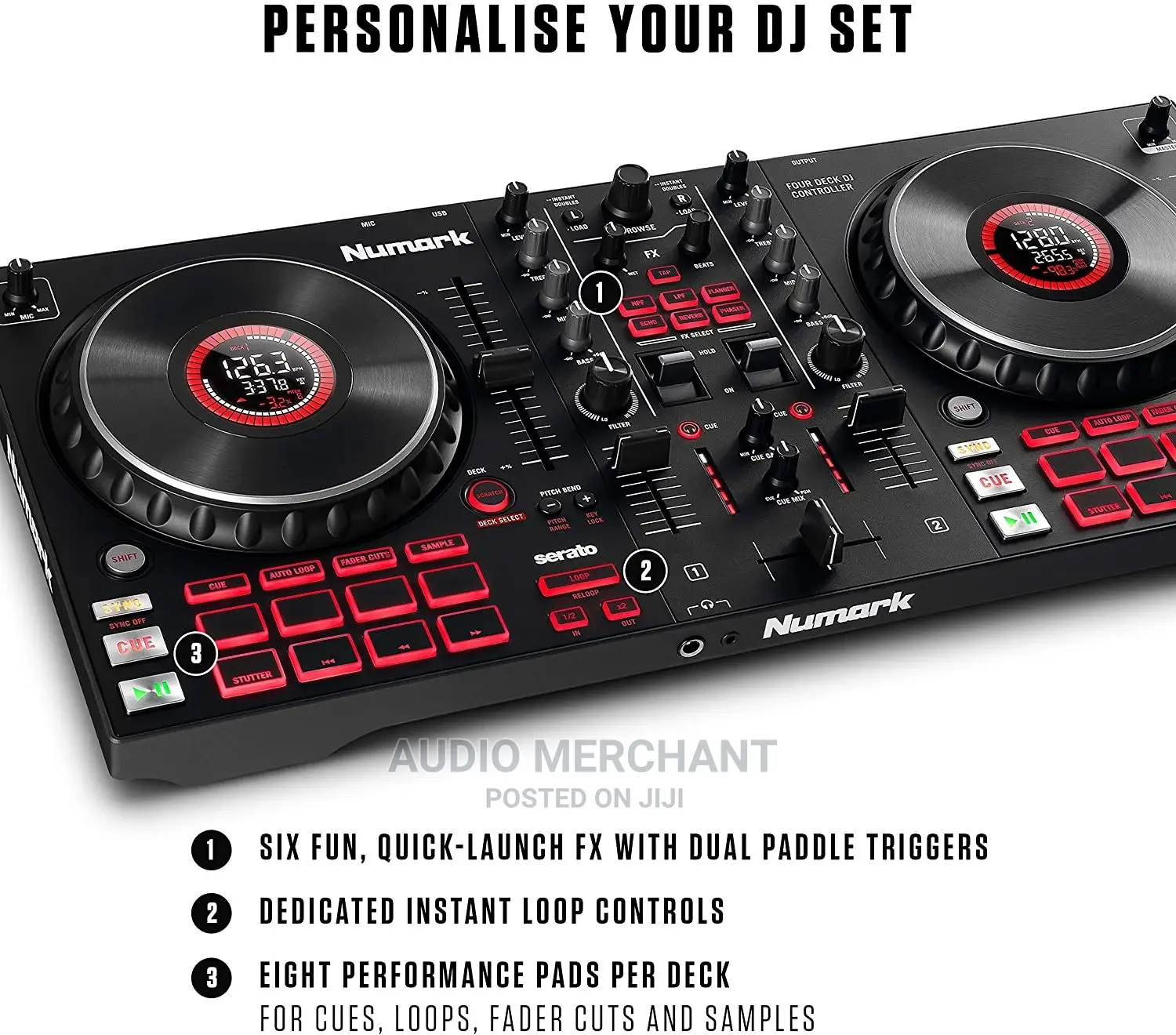 Numark Mixtrack Platinum FX – DJ Controller for Serato DJ