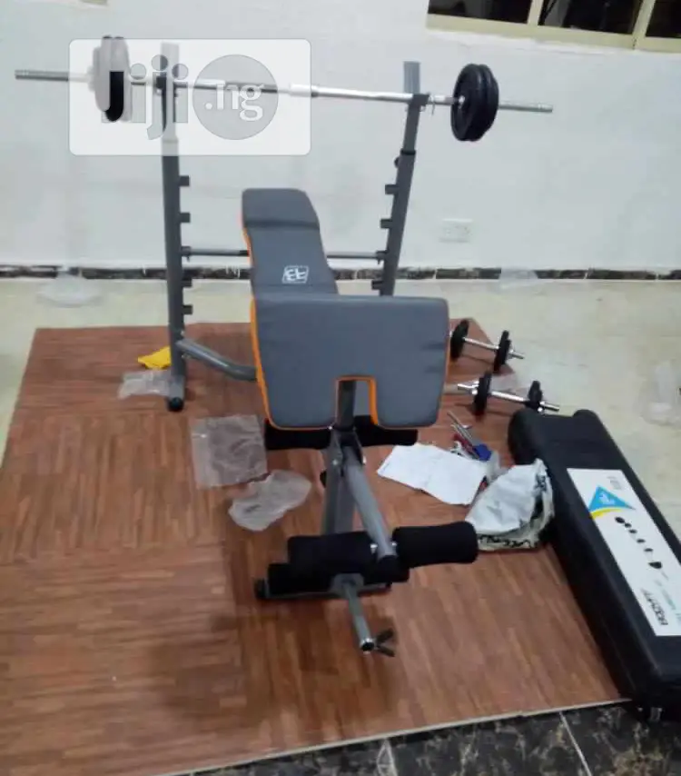 Weight Lifting Bench With Adjustable 50kg Dumbell