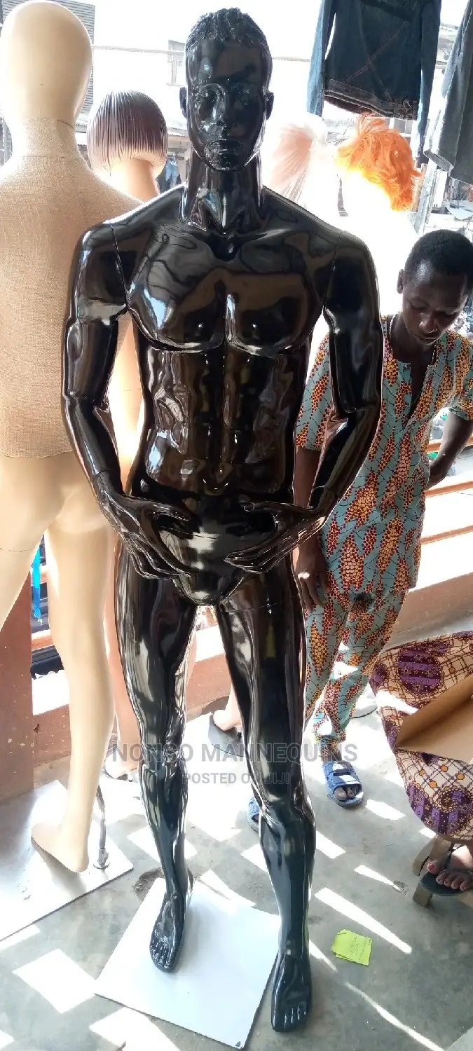 Fibre Black Full Body Male Mannequins