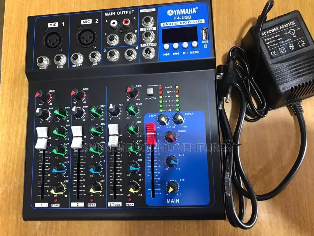 F 4 Channel Mixer Console