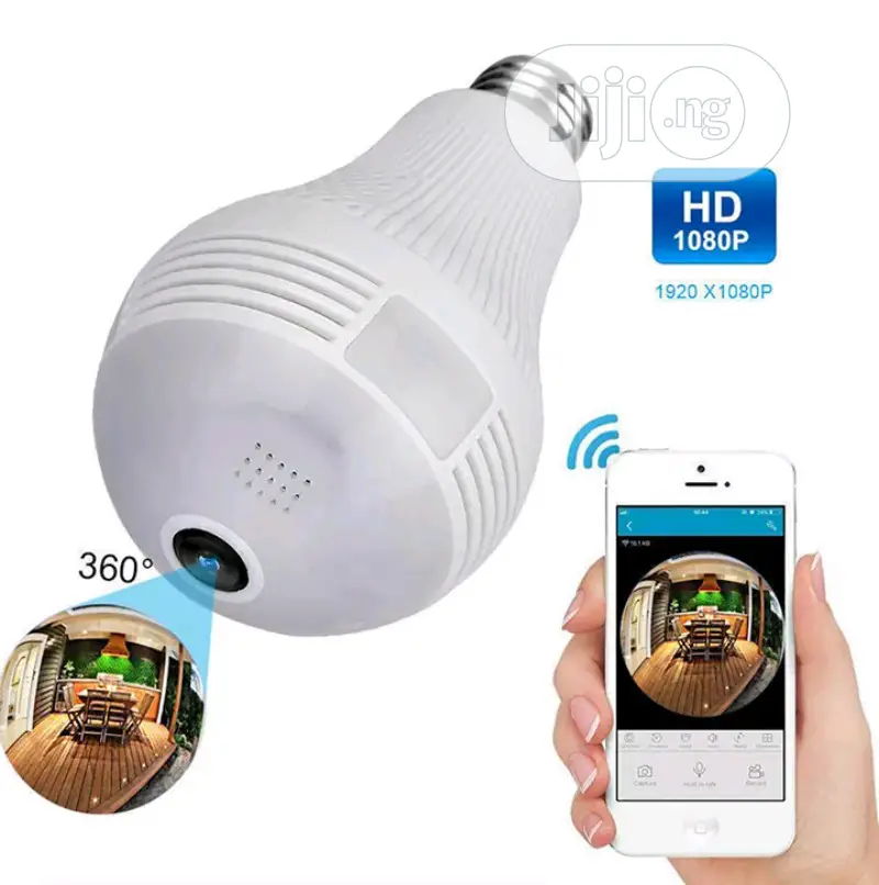 WIFI Bulb Camera(360 Degree) 1yr Warranty