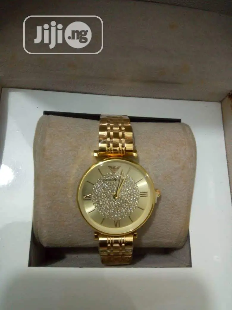 Emporio Armani Ladies Gold Wristwatch 001