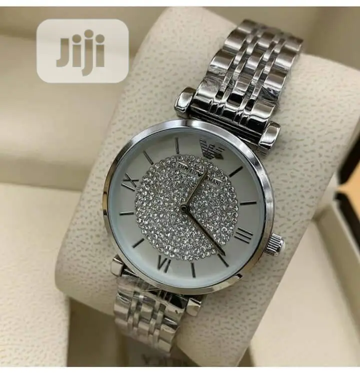 Emporio Armani Ladies Silver Wristwatch - Silver