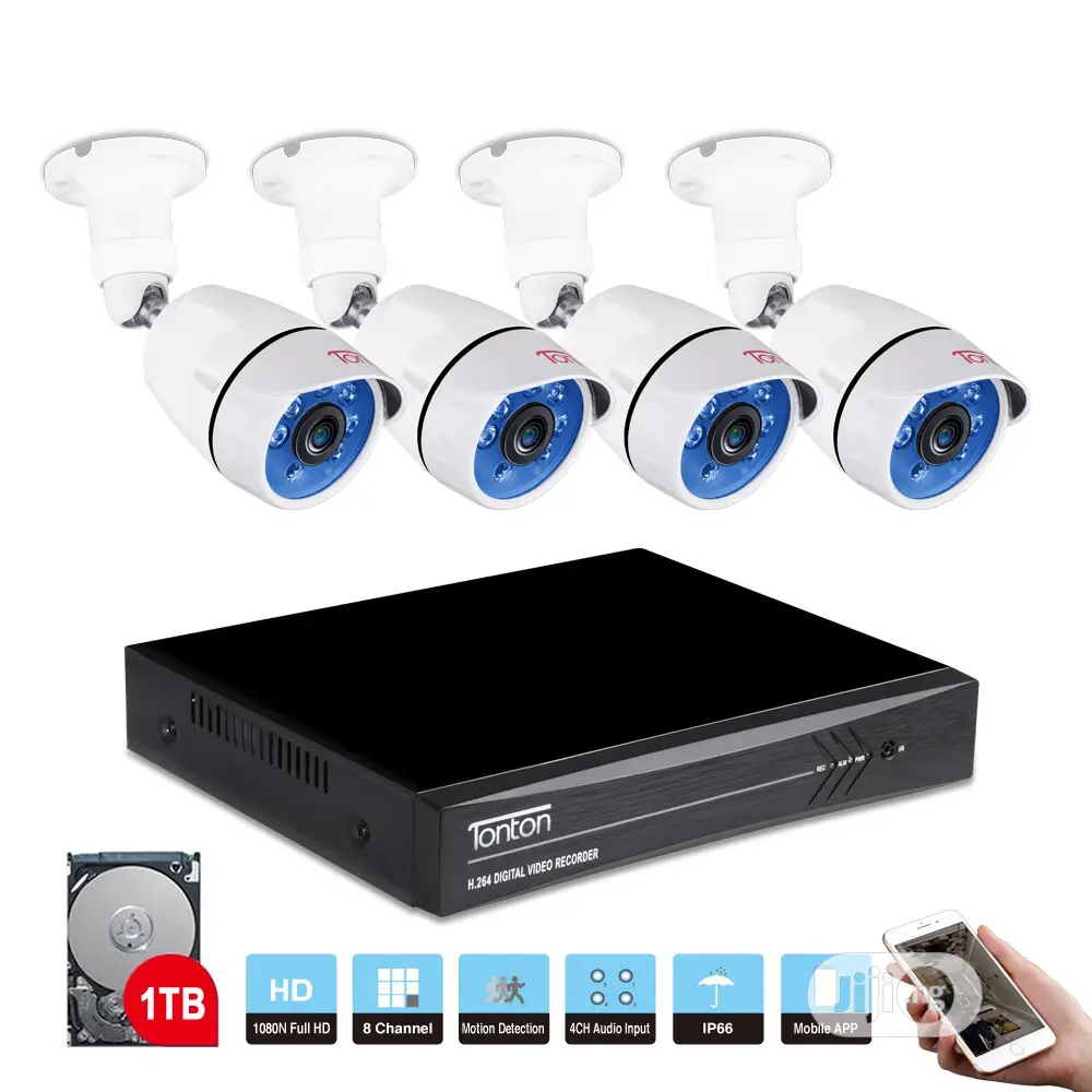 8ch CCTV Camera System With Accessories + Installation