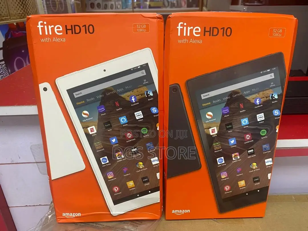 New Amazon Fire HD 10 32 GB Black