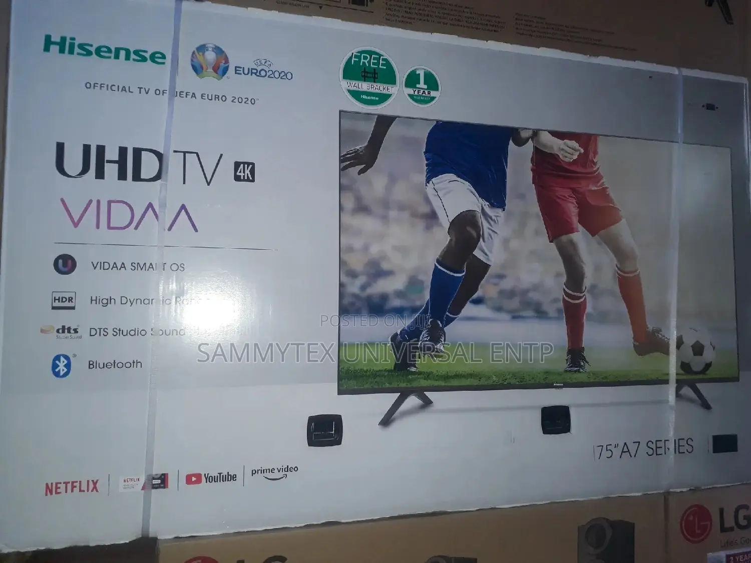 Original Hisense Smart UHD TV 75" With 2yrs Warranty Sign
