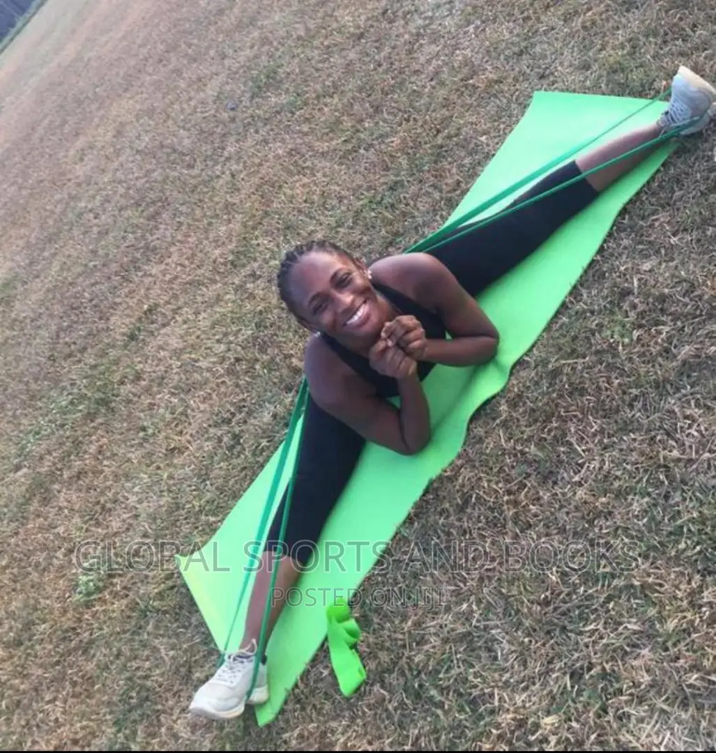 Yoga Mat And Long Resistance Band