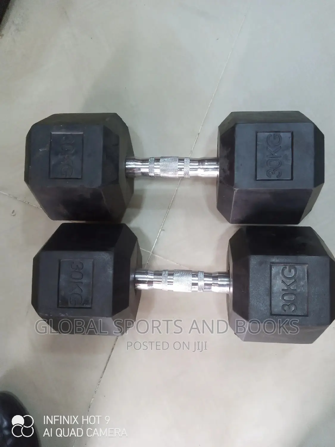 30kg Hex Dumbbell