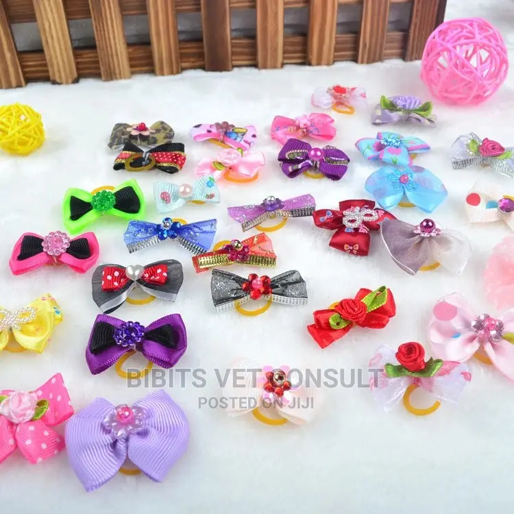 3 PCS/LOT Handmade Pet Accessories Grooming Hair Bows
