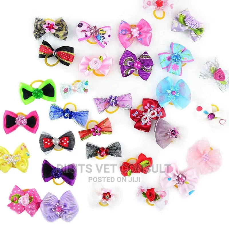 3 PCS/LOT Handmade Pet Accessories Grooming Hair Bows