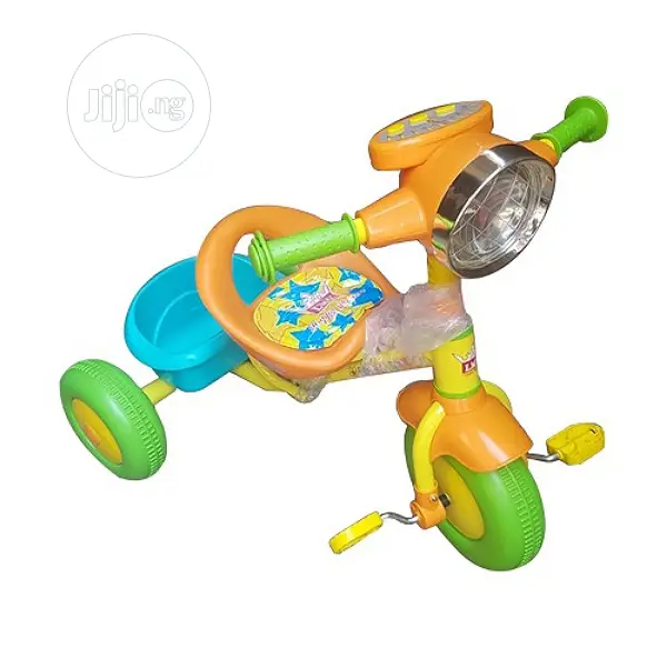 Baby Tricycle With Head Lamp and Carrier