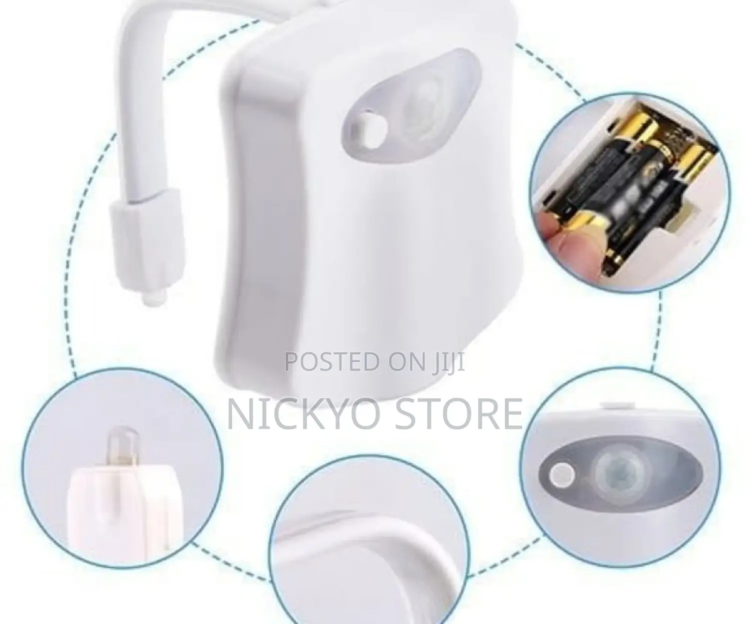 8 Colored Sensor Activated Toilet Led Ligth Bowl