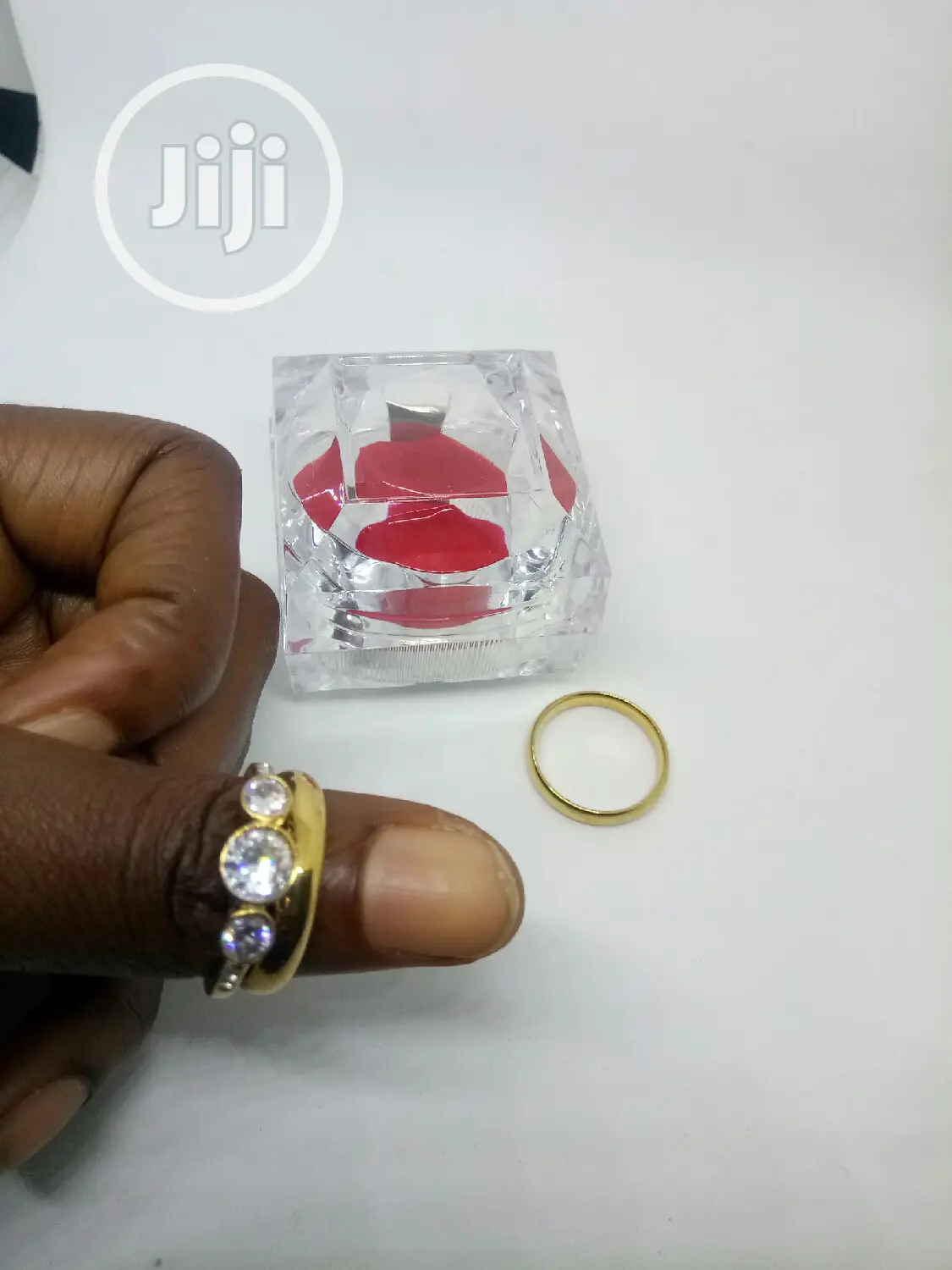 Rose Indiana Set of Wedding Ring 013 - Gold