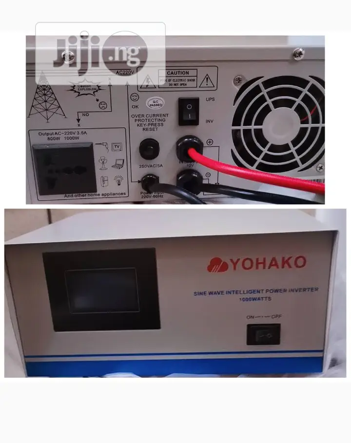 Yohako Intelligent Pure Sine Wave Inverter 1kva 12v