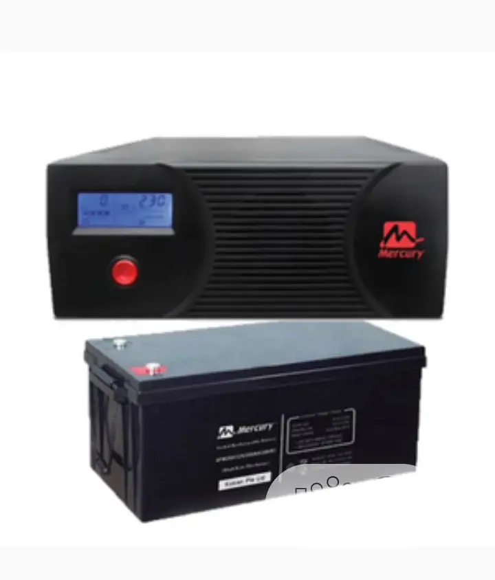 One Battery and 1.2kva Mercury Inverter Complete Set