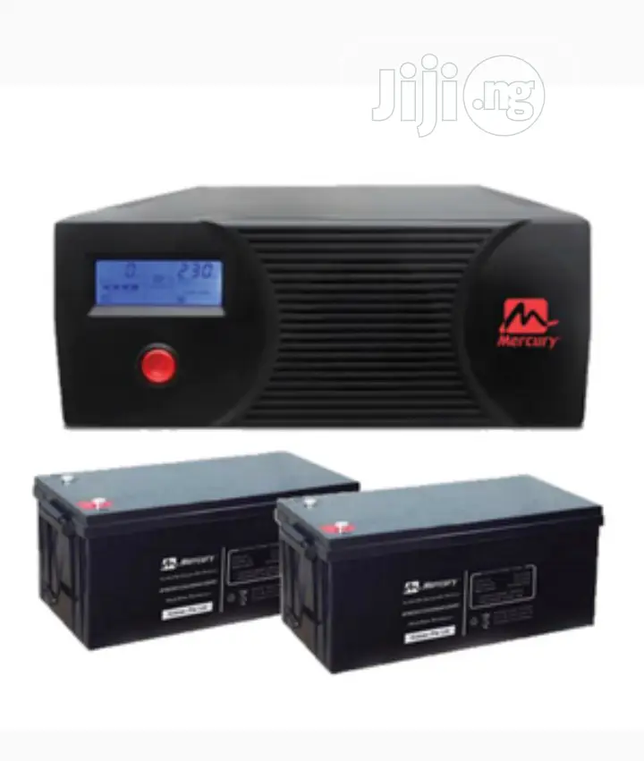 Two Mercury Battery 12v200ah and 2.4kva Inverter