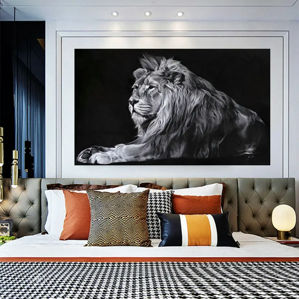 Wall Art Canvas Prints Lion Pictures