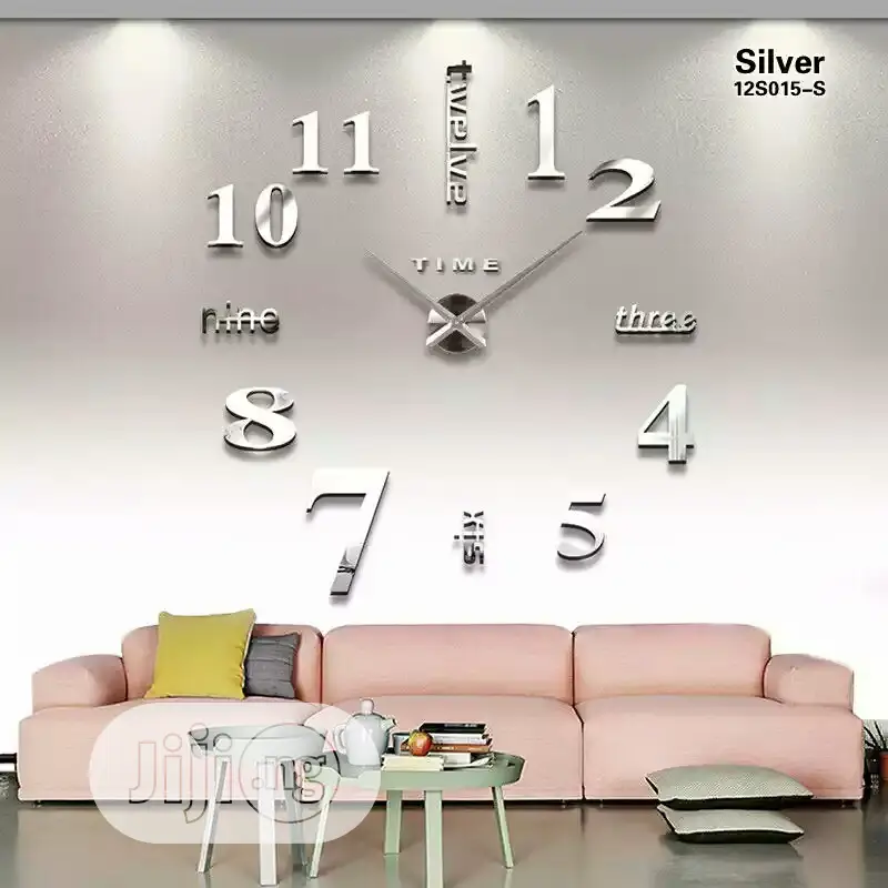 Large Wall Clock 3D DIY