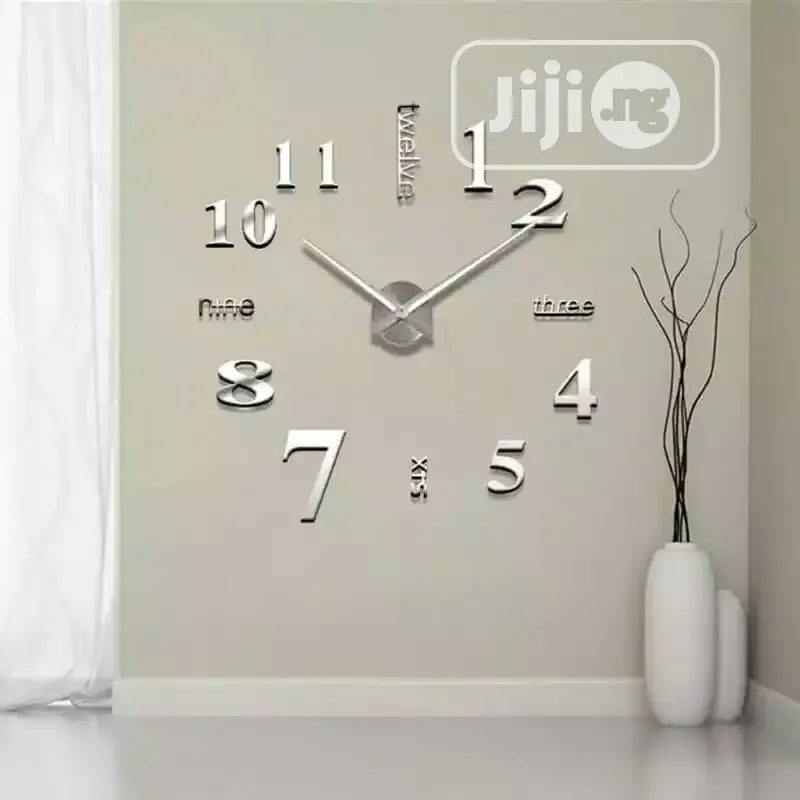 2020 3D Wall Clock Sticker