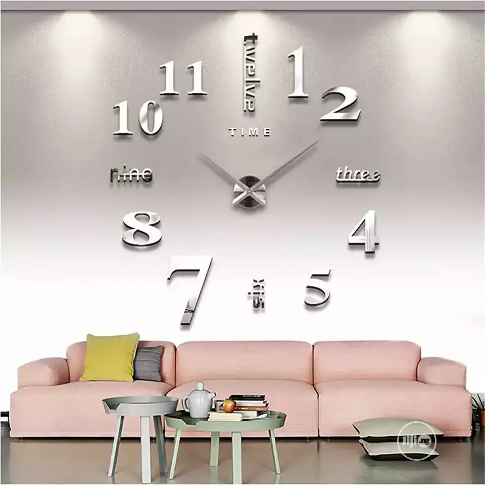 DIY Wall Clock 3D Mirror Clock