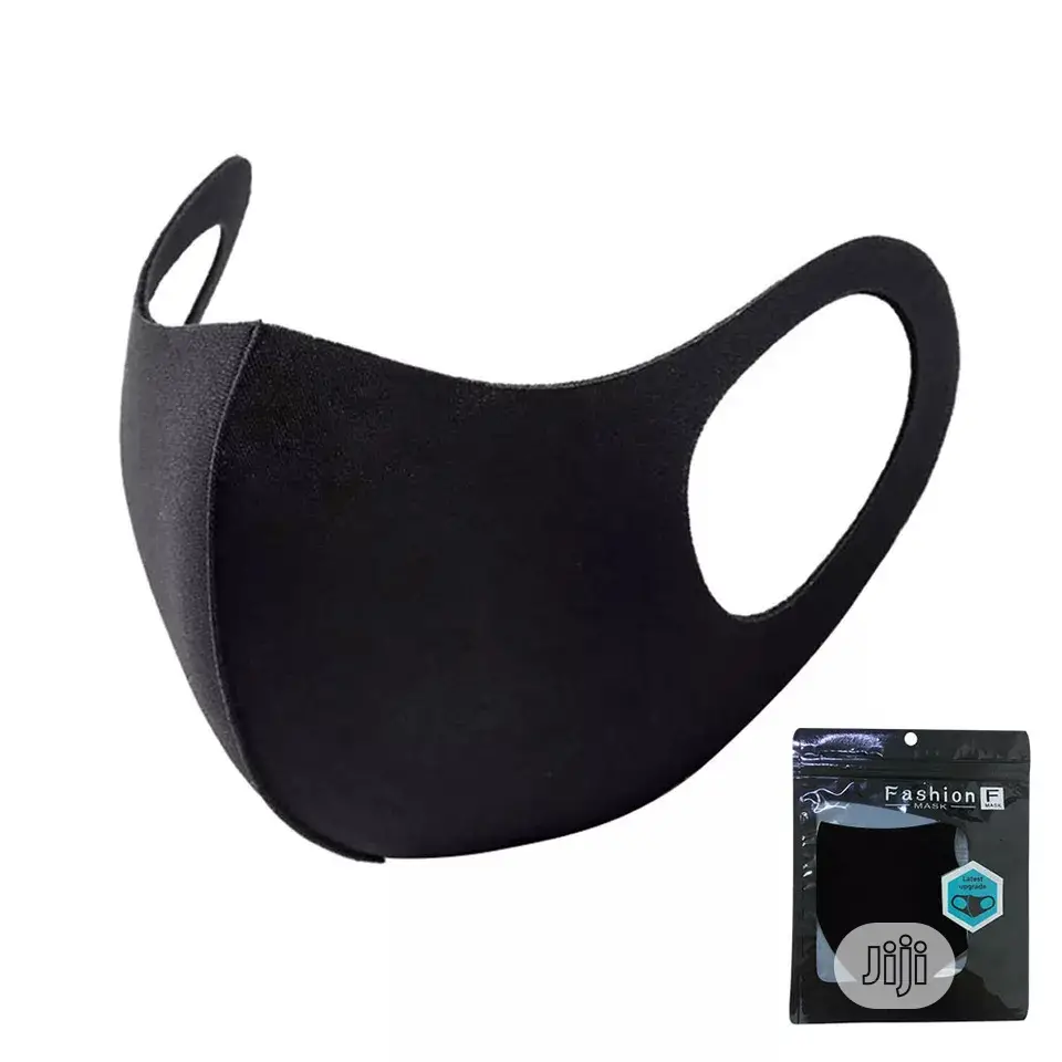 500pcs Black Washable Cotton Face Mask Nose Mask