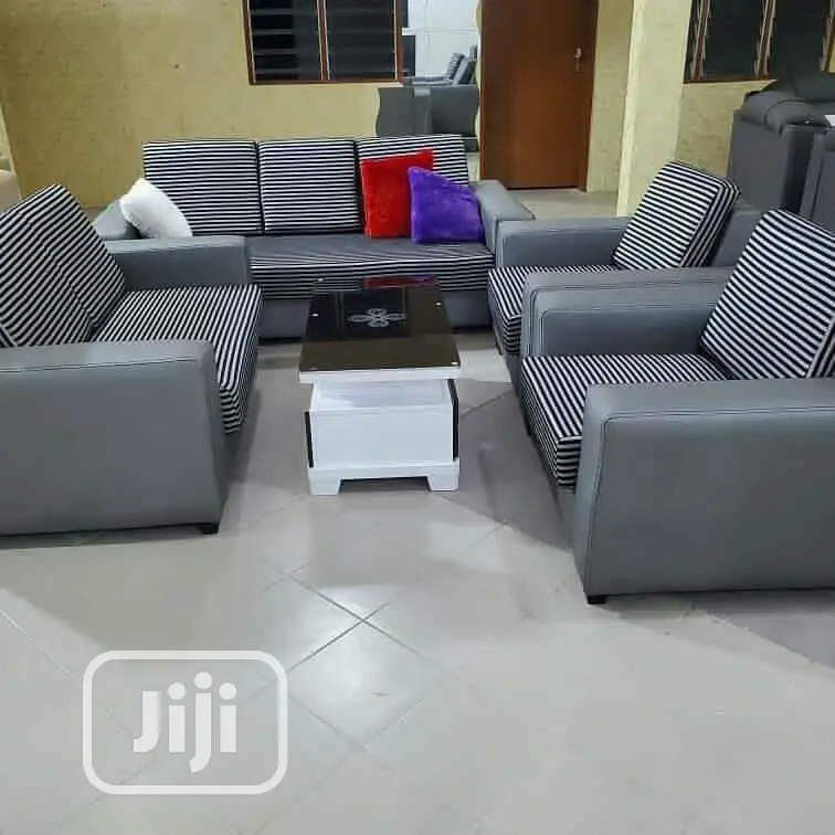 Complete Set of Fabric Sofa With Center Table