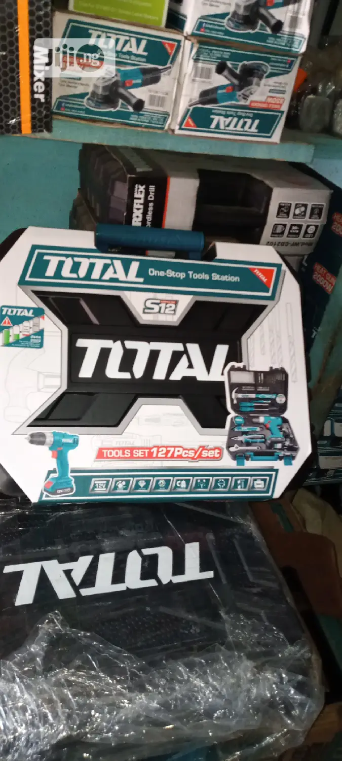 Total Tools Set With Cordless Drill