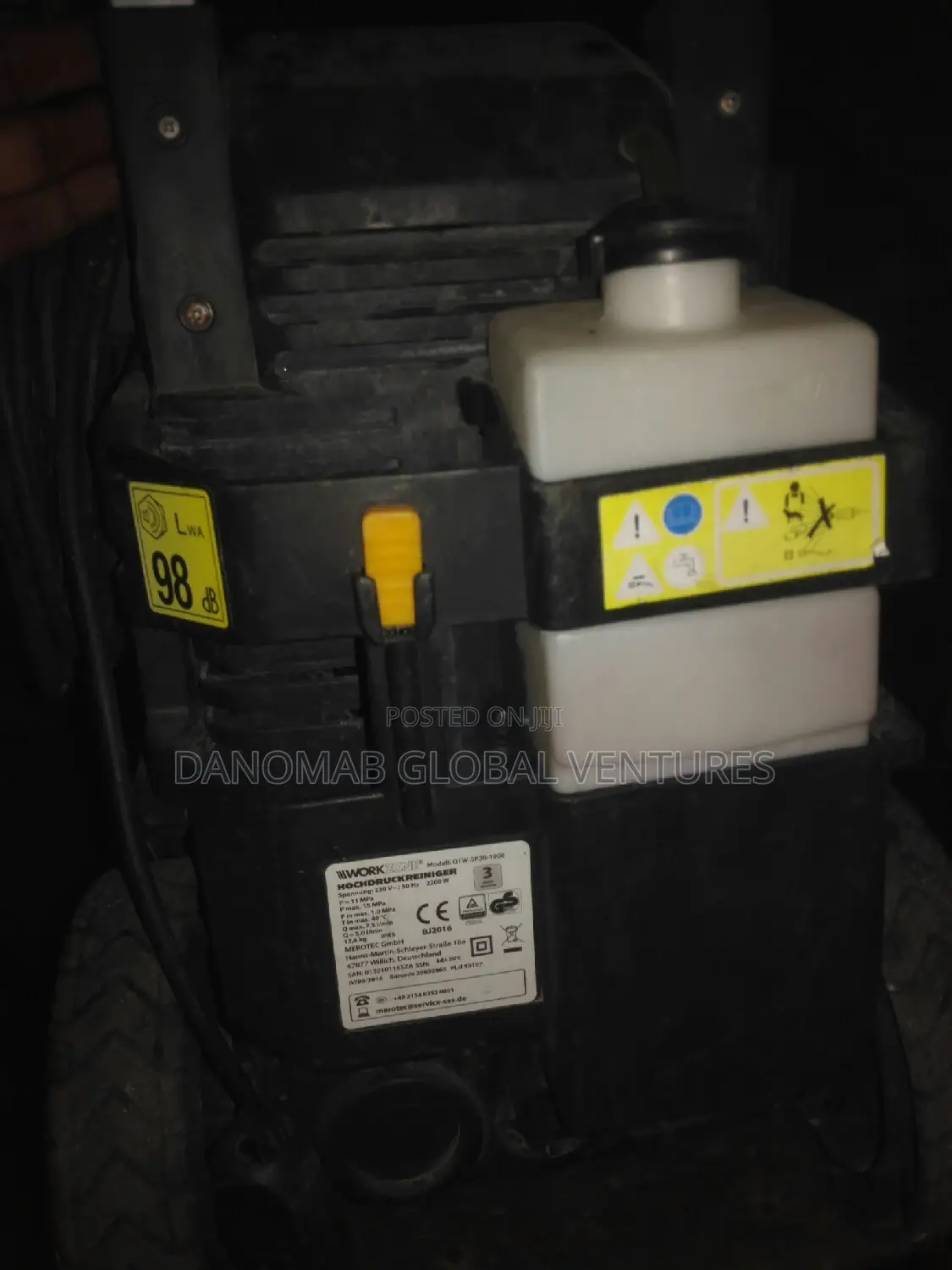 Workzone High Pressure Washer With Soap Tank Vario Lance