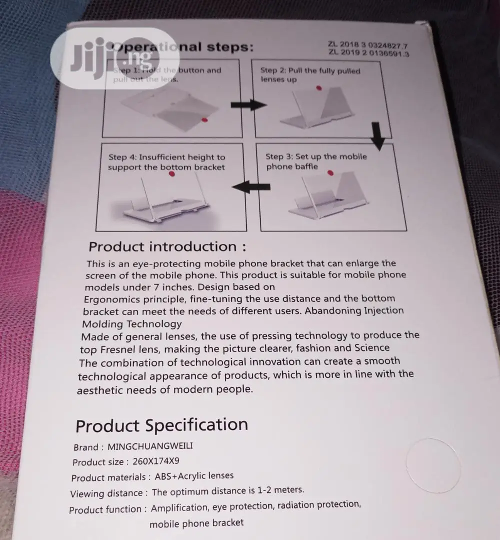 HD Mobile Phone Screen Magnifier 3D Video Amplifier Fold