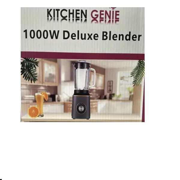 Kitchen Genie 1000w Glass Jug Blender 2 Speed With Pulse