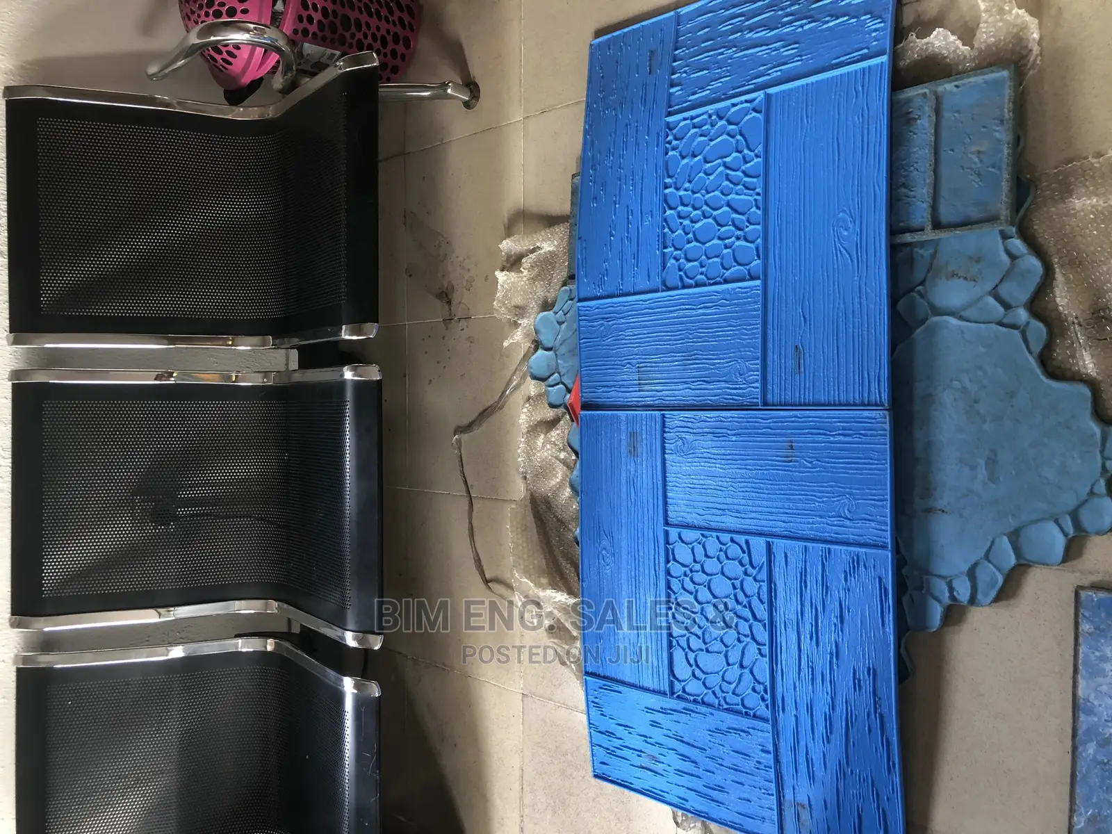 Concrete Stamped Floor Polish Mold Wooden Frame Concrete