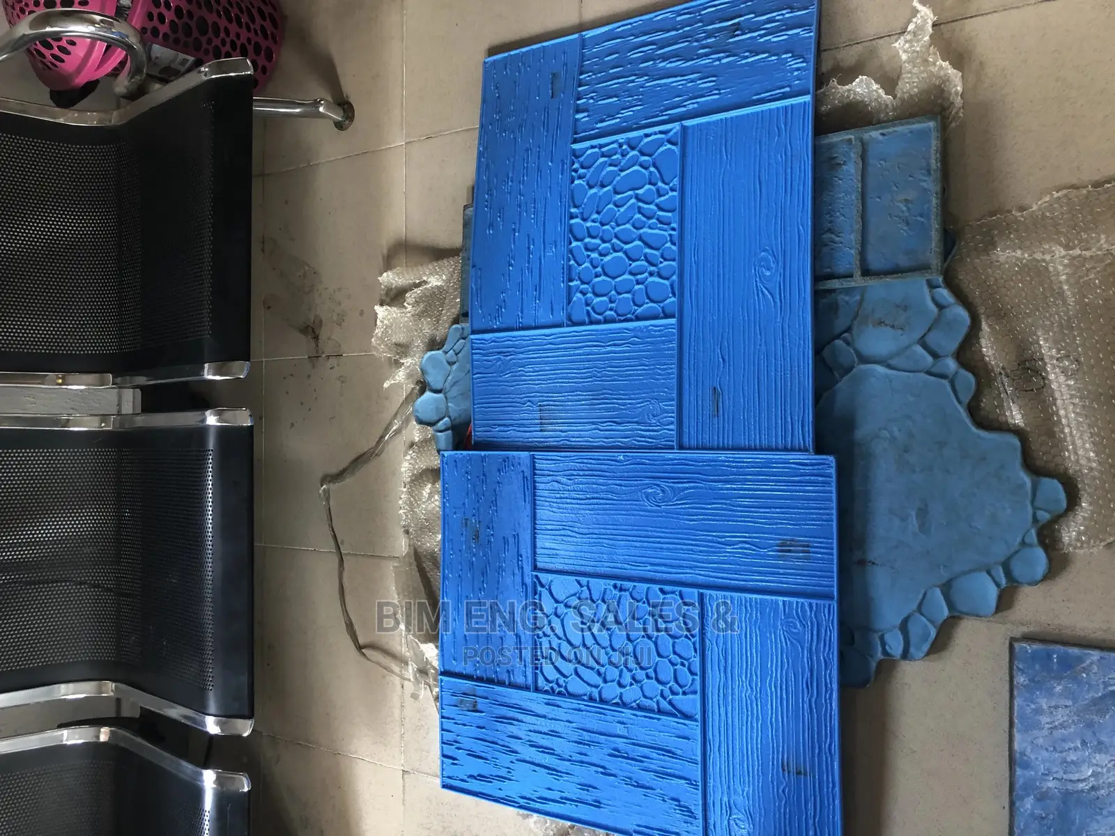 Concrete Stamped Floor Polish Mold Wooden Frame Concrete