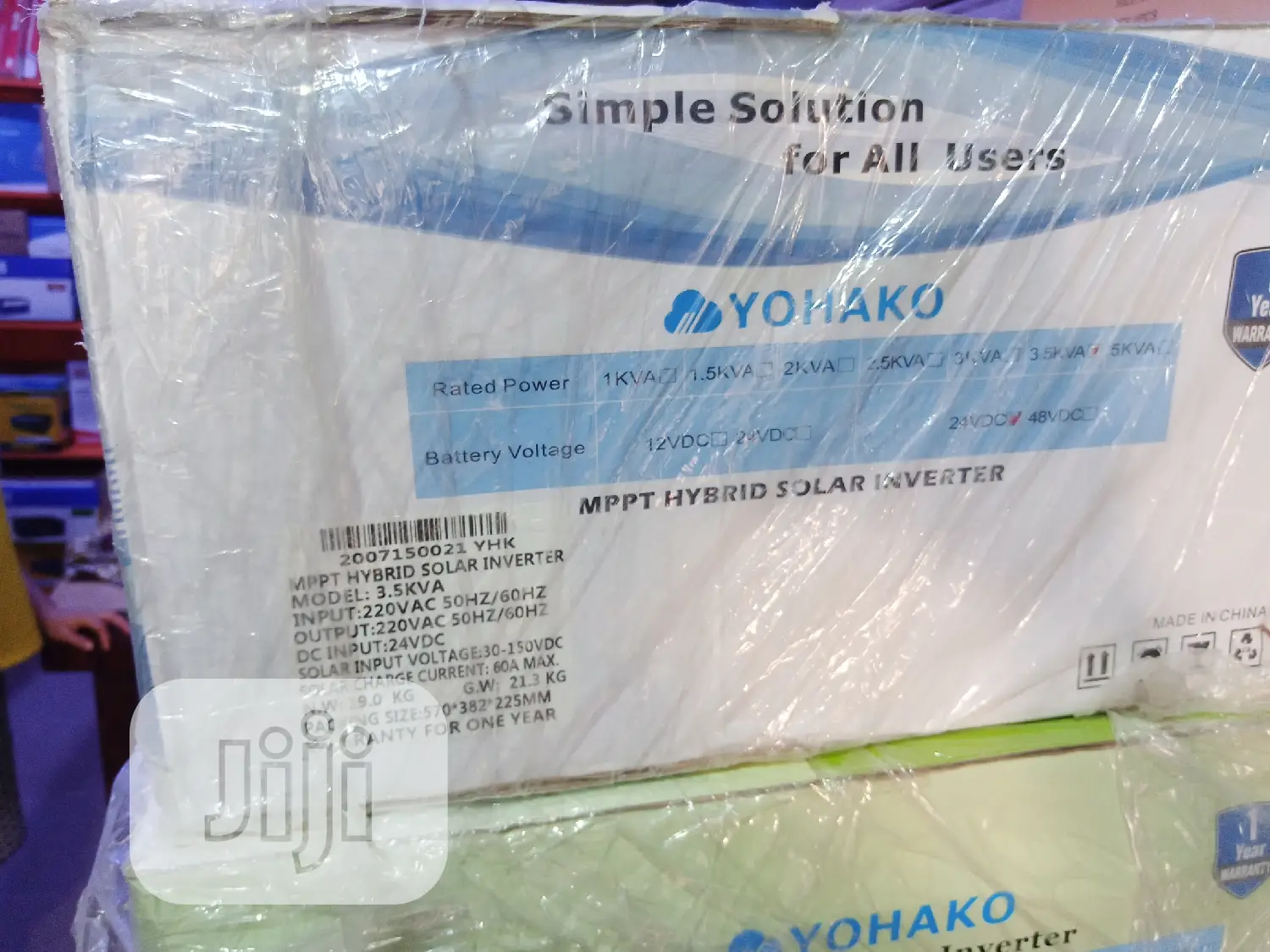 Yohako Hybrid Inverter 3.5kva 24vdc 60ah