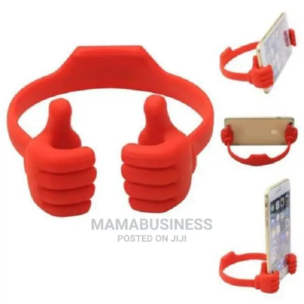 Thumbs Up Ok Stand for Mobile Phones and Tablets Red