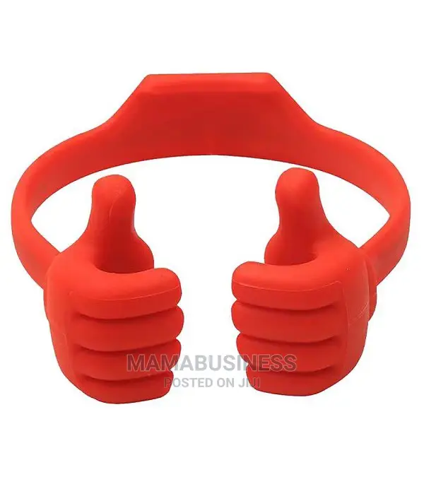 Thumbs Up Ok Stand for Mobile Phones and Tablets Red