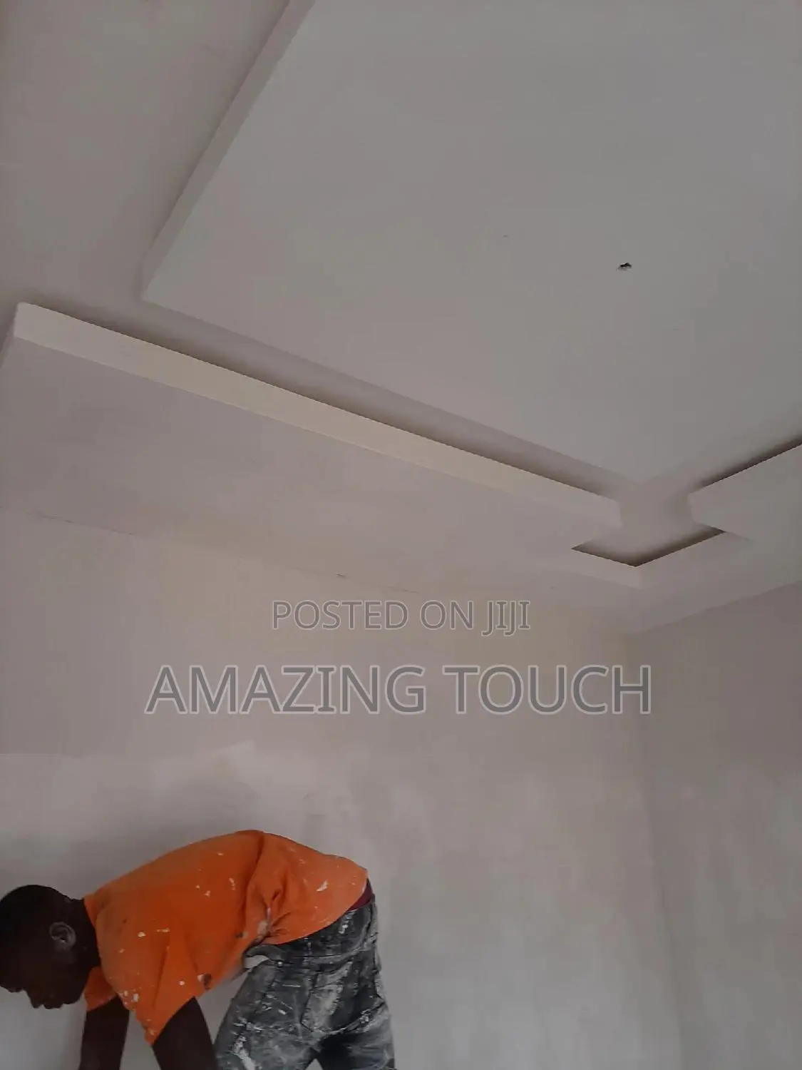 Pop Ceiling, Wall Screeding, Interior Arc Design, Tv Stand