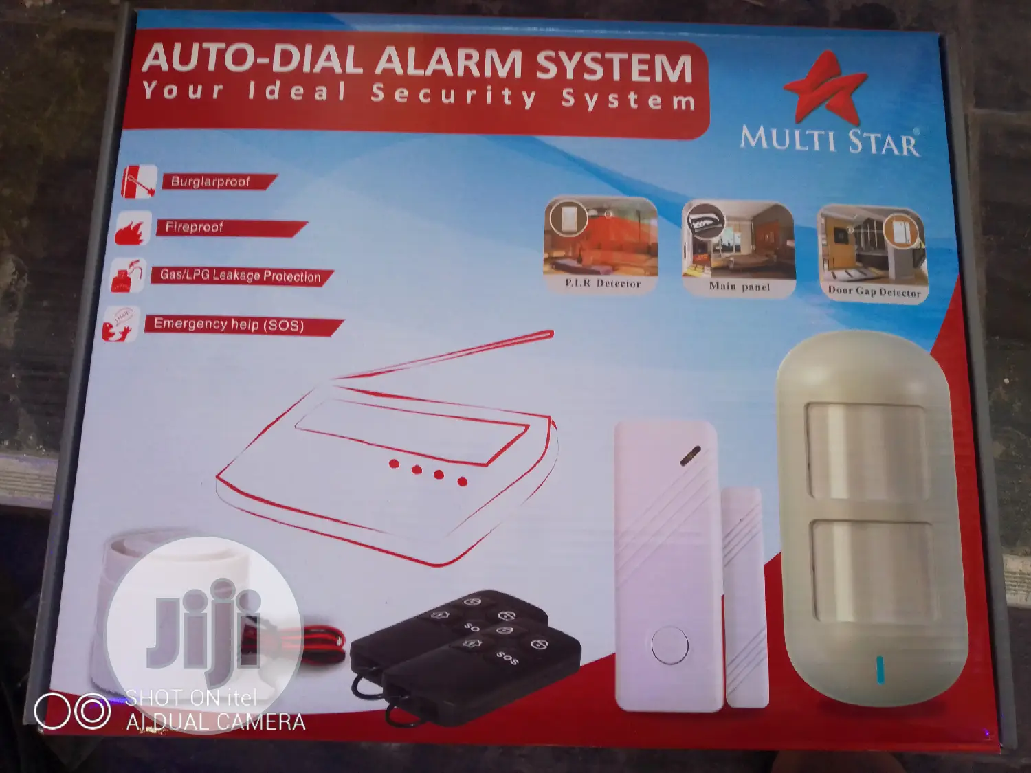 Burglar Alarm System With Motion Detectors