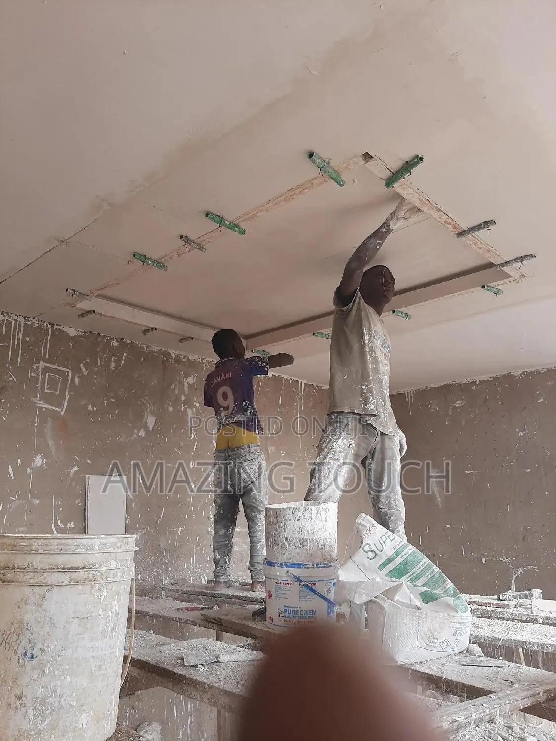 Pop Celling, Screeding And Painting