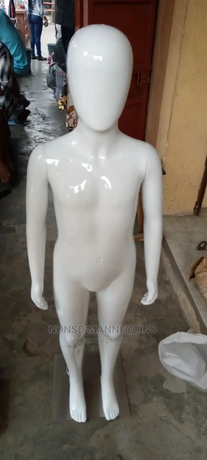 Age 5 To 10 Years Glossy White Unisex Kids Mannequins