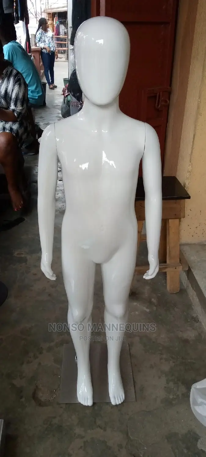 Age 5 To 10 Years Glossy White Unisex Kids Mannequins